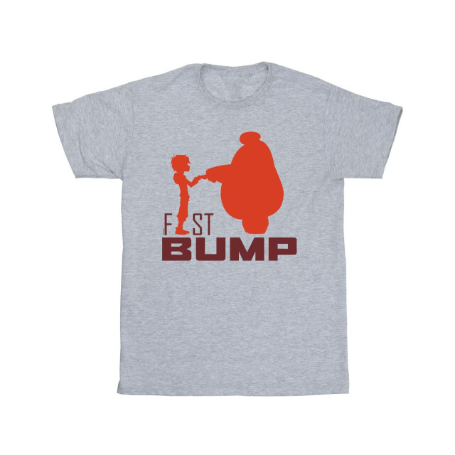 Li-cense Disney meisjes big hero 6 baymax fist bump cutout katoenen t-shirt UTBI12001_sportsgrey large