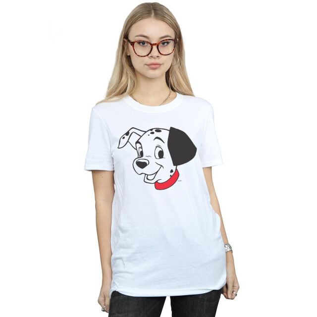 Li-cense Disney dames 101 dalmatiërs dalmatiër hoofd katoenen vriendje t-shirt UTBI17133_white large