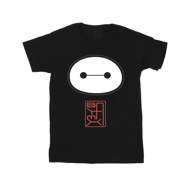 Li-cense Disney meisjes big hero 6 baymax icoon katoenen t-shirt UTBI11841_black large