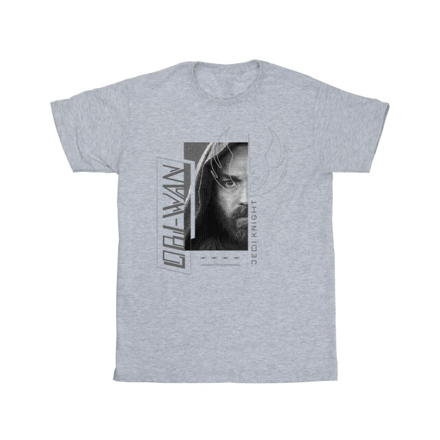 Li-cense Star wars meisjes obi-wan kenobi jedi scifi collage katoenen t-shirt UTBI11584_sportsgrey large