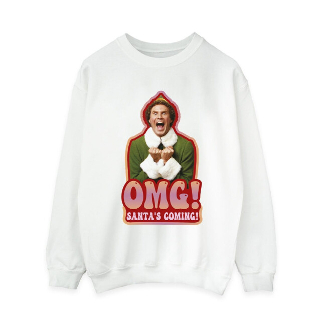 Li-cense Elf dames santa´s coming sweatshirt UTBI16741_white large