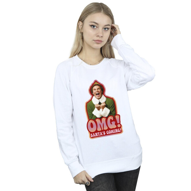 Li-cense Elf dames santa´s coming sweatshirt UTBI16741_white large
