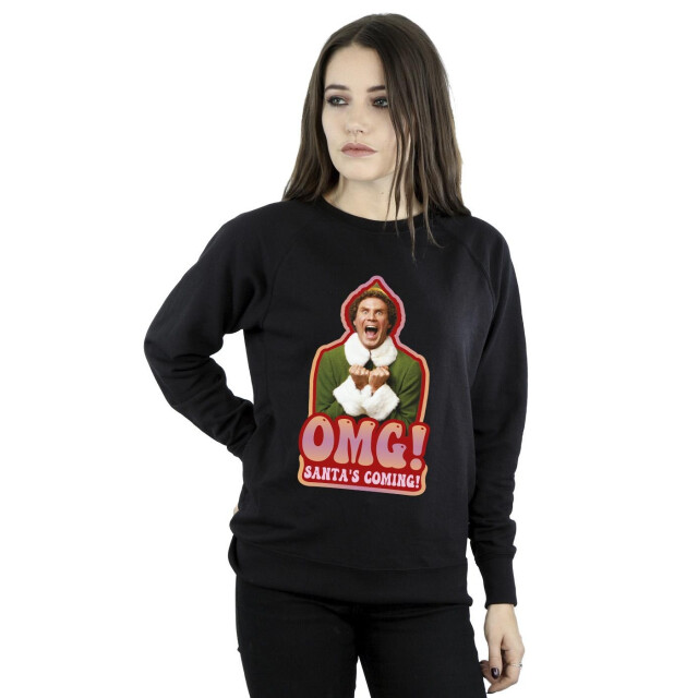 Li-cense Elf dames santa´s coming sweatshirt UTBI16741_black large