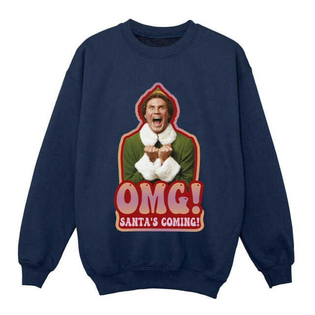 Li-cense Elf dames santa´s coming sweatshirt UTBI16741_navyblue large