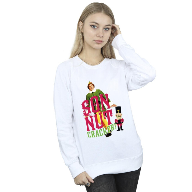 Li-cense Elf dames zoon van een notenkraker sweatshirt UTBI16701_white large