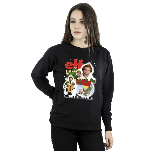 Li-cense Elf dames buddy collage sweatshirt UTBI16759_black large