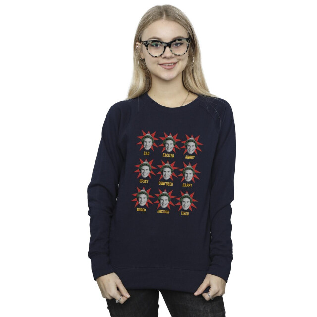 Li-cense Elf dames veel stemmingen van buddy sweatshirt UTBI16682_navyblue large