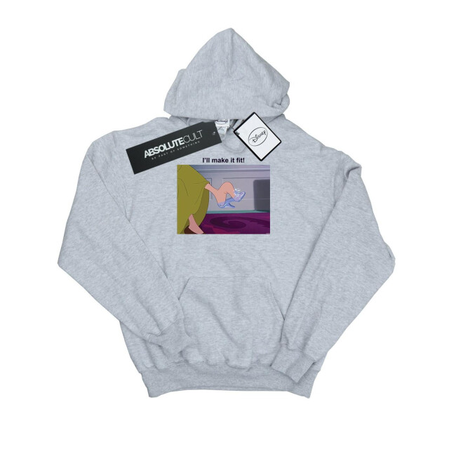 Li-cense Disney princess dames i´ll make it fit hoodie UTBI12515_sportsgrey large