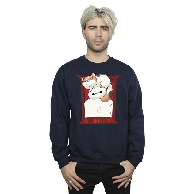 Li-cense Disney heren big hero 6 baymax frame support sweatshirt UTBI15342_navyblue large