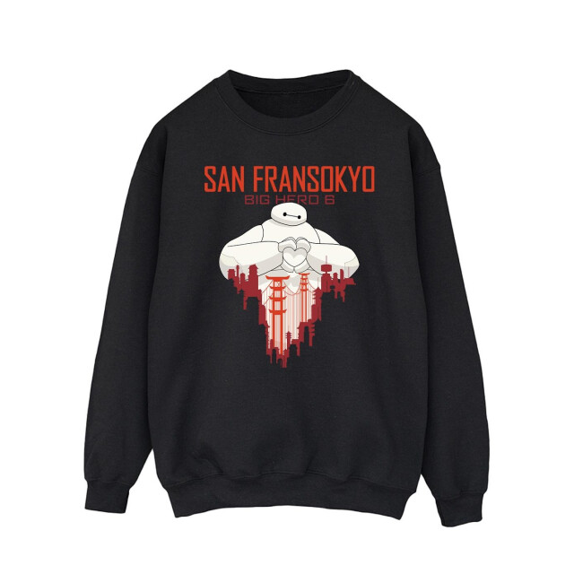 Li-cense Disney heren big hero 6 baymax san fransokyo hart sweatshirt UTBI15288_black large