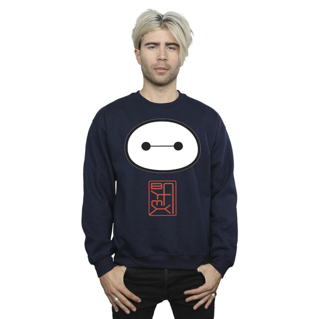 Li-cense Disney heren big hero 6 baymax icoon sweatshirt UTBI15231_navyblue large