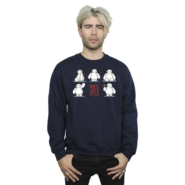 Li-cense Disney heren big hero 6 baymax veel houdingen sweatshirt UTBI15263_navyblue large