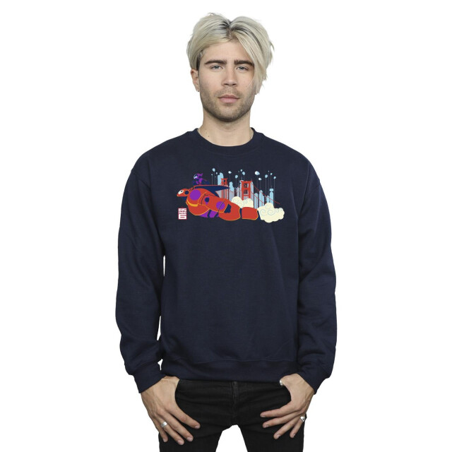 Li-cense Disney heren big hero 6 baymax hiro brug sweatshirt UTBI15177_navyblue large