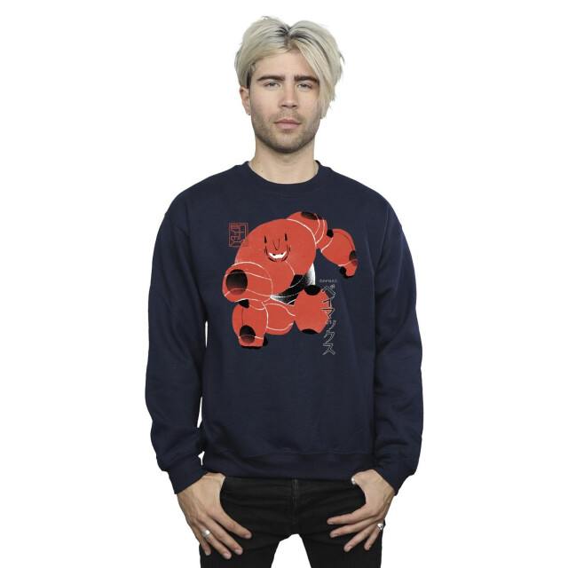 Li-cense Disney heren big hero 6 baymax suite pose sweatshirt UTBI15152_navyblue large