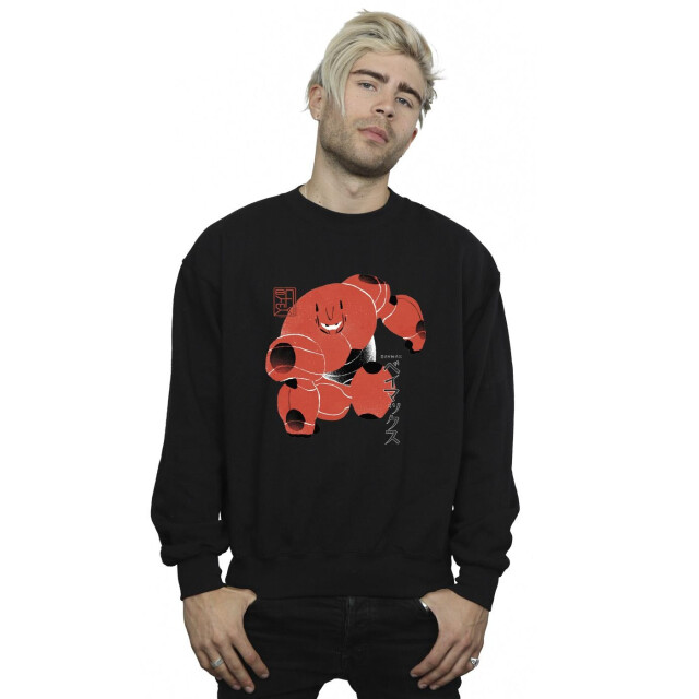 Li-cense Disney heren big hero 6 baymax suite pose sweatshirt UTBI15152_black large