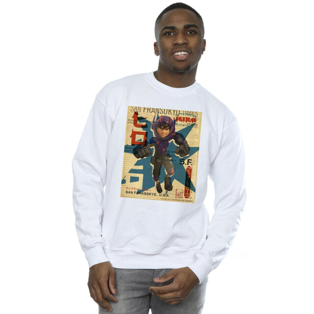 Li-cense Disney heren big hero 6 baymax hiro krant sweatshirt UTBI15074_white large