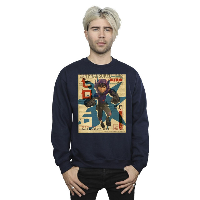 Li-cense Disney heren big hero 6 baymax hiro krant sweatshirt UTBI15074_navyblue large