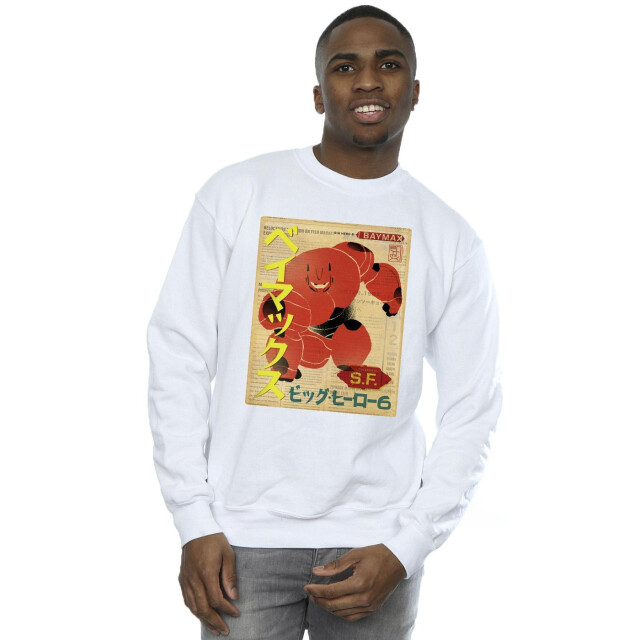 Li-cense Disney heren big hero 6 baymax newspaper sweatshirt UTBI15015_white large