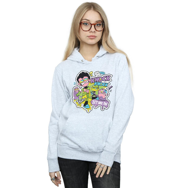 Li-cense Dc comics dames teen titans go knock knock hoodie UTBI15029_sportsgrey large