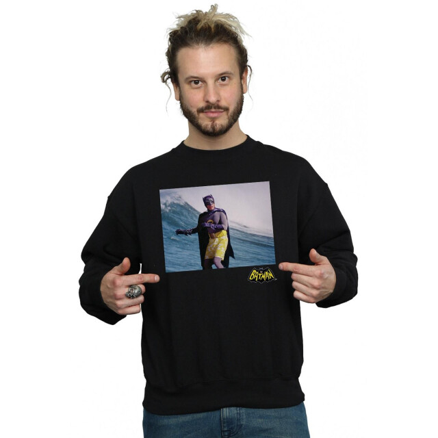 Li-cense Dc comics heren batman tv-serie surfing logo sweatshirt UTBI14655_black large