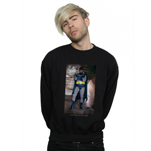 Li-cense Dc comics heren batman tv-serie contemplatief pose sweatshirt UTBI14573_black large