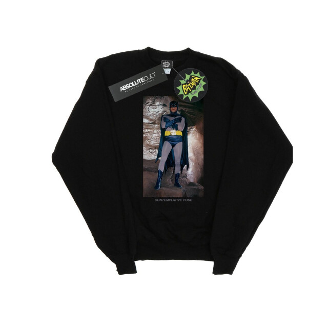 Li-cense Dc comics heren batman tv-serie contemplatief pose sweatshirt UTBI14573_black large
