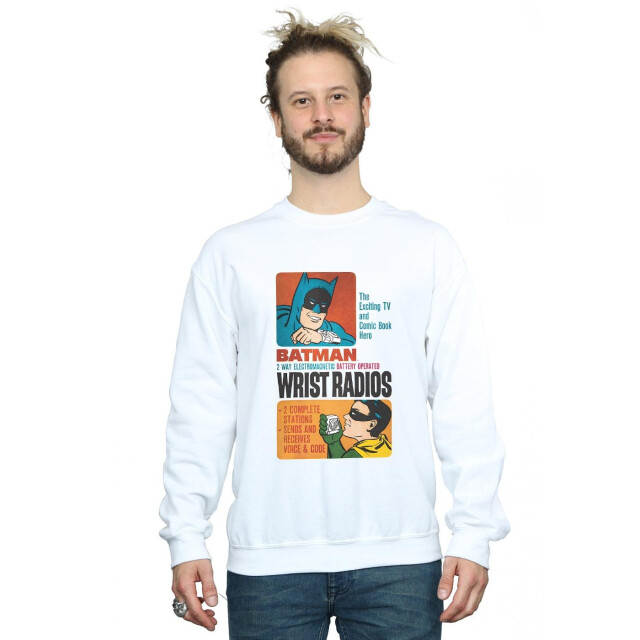 Li-cense Dc comics heren batman tv-serie polsradio's sweatshirt UTBI14237_white large