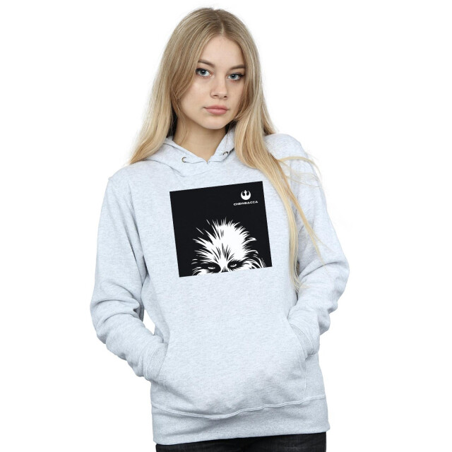 Li-cense Star wars dames chewbacca look hoodie UTBI13944_sportsgrey large