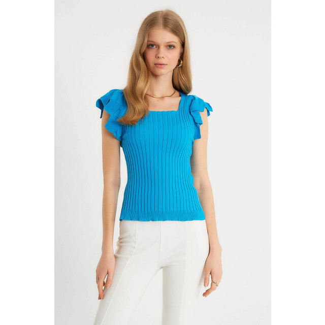 Robin-Collection Elastische ribstof top t93547 RBN-T93547 large