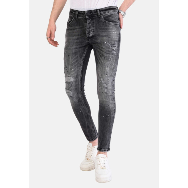 Local Fanatic Paint splatter jeans slim fit 1069 LF-DNM-1069 large