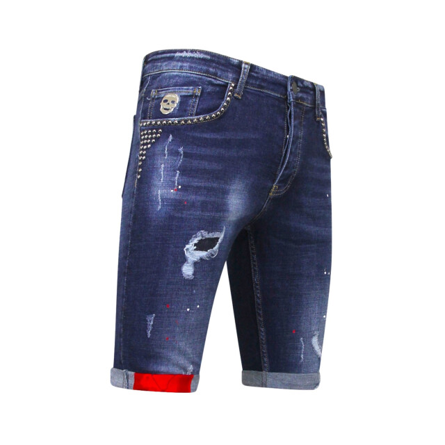 Local Fanatic Korte spijkerbroek gaten1025 LF-SHRT-1025 large