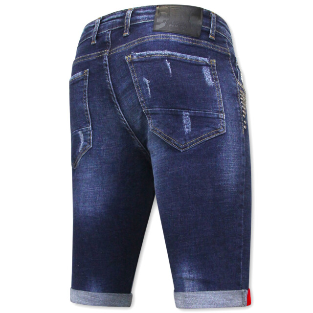 Local Fanatic Korte spijkerbroek gaten1025 LF-SHRT-1025 large