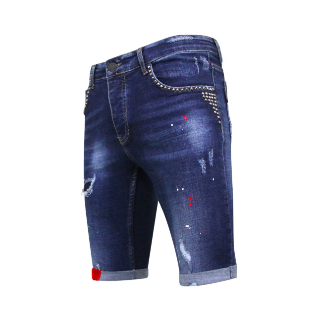 Local Fanatic Korte spijkerbroek gaten1025 LF-SHRT-1025 large