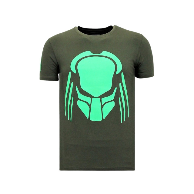 Local Fanatic T-shirt met print predator neon print 11-6396G large