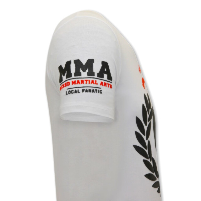 Local Fanatic T-shirt met print mma fighter nov-77 large
