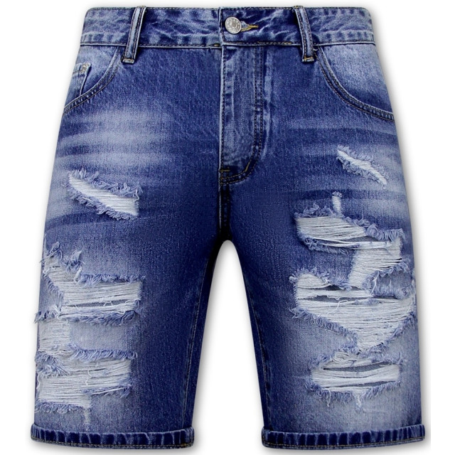 Enos Korte spijkerbroek met gaten denim short BIG-RJ-953 large