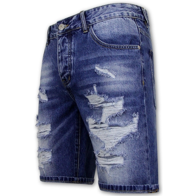 Enos Korte spijkerbroek met gaten denim short BIG-RJ-953 large