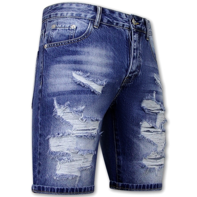 Enos Korte spijkerbroek met gaten denim short BIG-RJ-953 large