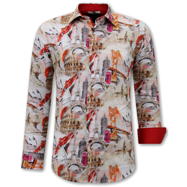 Gentile Bellini Hippe overhemden slim fit 3108 large