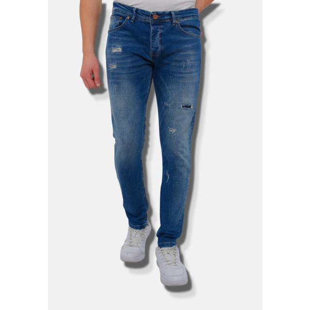 True Rise Jeans slim fit met gaten dc D&C-036 large