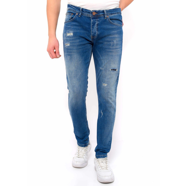 True Rise Jeans slim fit met gaten dc D&C-036 large