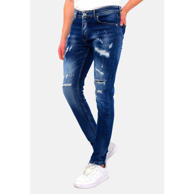 True Rise Slim fit jeans met gaten dc D&C-047 large