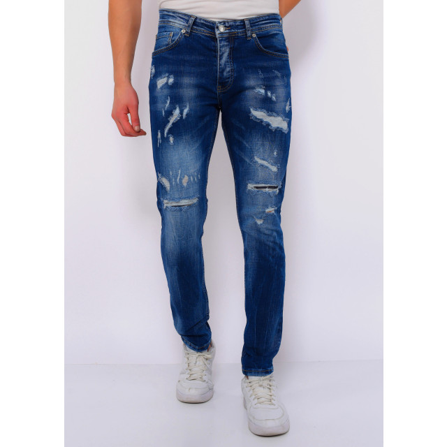 True Rise Slim fit jeans met gaten dc D&C-047 large