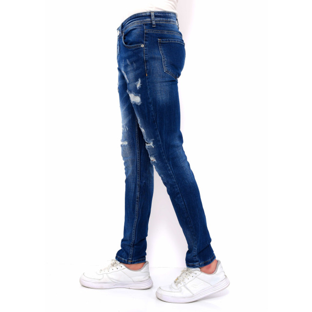 True Rise Slim fit jeans met gaten dc D&C-047 large