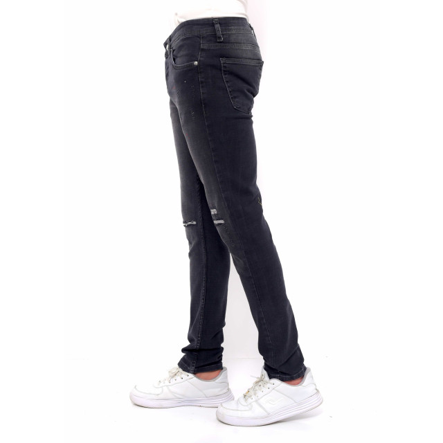 True Rise Ripped jeans met verfspatten slim fit dc D&C-040 large