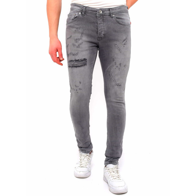 True Rise Broek met gaten slim fit dc D&C-055 large