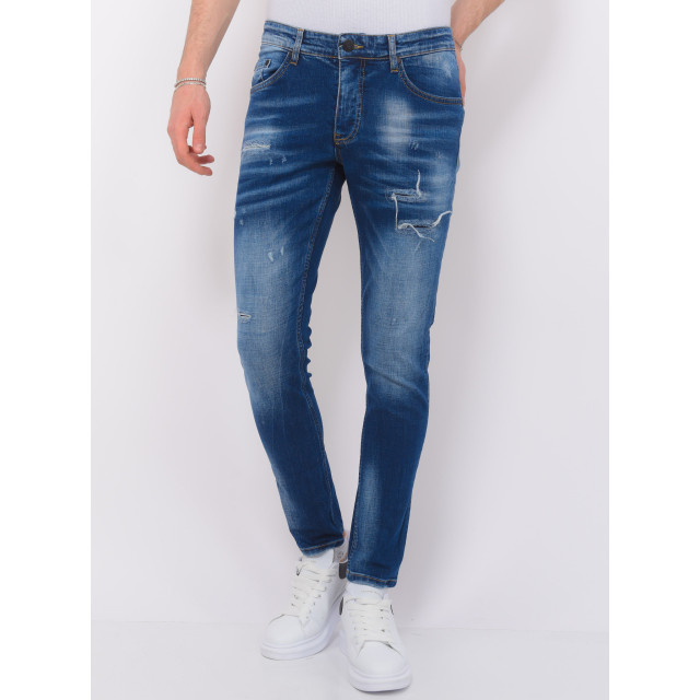 Local Fanatic Blue ripped jeans slim fit LF-DNM-1081 large