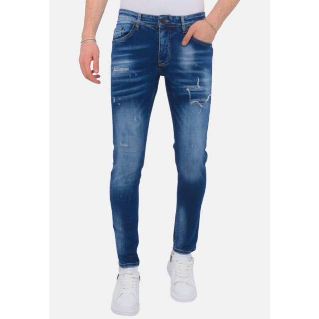 Local Fanatic Blue ripped jeans slim fit LF-DNM-1081 large