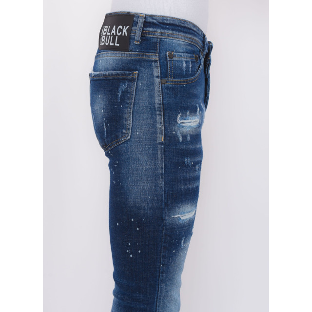 Local Fanatic Men's paint splatter stonewashed jeans slim fit LF-DNM-1077 large