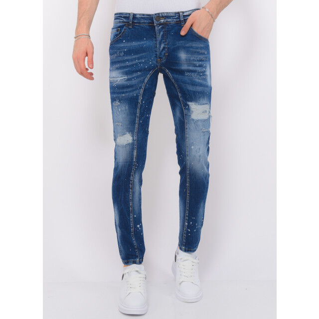 Local Fanatic Destroyed jeans stonewashed slim fit LF-DNM-1083 large